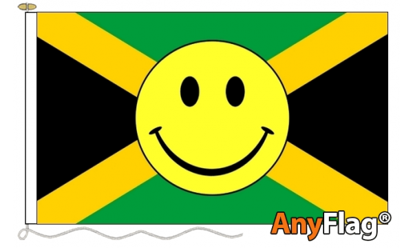 Jamaica Smiley Face Custom Printed AnyFlag®